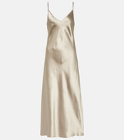 Платье-комбинация clea из шелкового атласа Joseph, бежевый