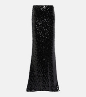 Юбка макси с пайетками Dolce&Gabbana, черный