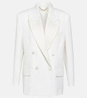Двубортный пиджак Victoria Beckham, белый