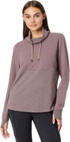 Миниатюрный уютный пуловер смешанной вязки L.L.Bean, цвет Smoky Mauve Heather