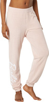 Спортивные штаны CozyChic Ultra Lite для Барби Barefoot Dreams, цвет Dusty Rose/White