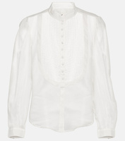 Рубашка balesa из хлопка и шелка Isabel Marant, белый