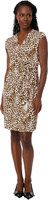 Clara Lovely Платье с короткими рукавами и леопардовым принтом Tommy Bahama, цвет Abalone