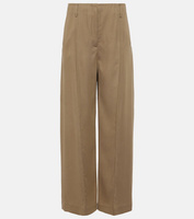 Прямые брюки pitmel из смесовой шерсти Acne Studios, коричневый