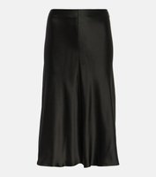 Атласная юбка-комбинация Stella Mccartney, черный