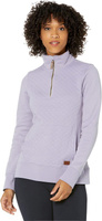 Стеганый свитшот с молнией 1/4. Пуловер с длинными рукавами. L.L.Bean, цвет Gray Lavender