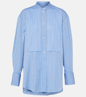 Рубашка из хлопка с оборками Isabel Marant, синий