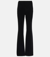 Бархатные брюки широкого кроя ruthette Diane Von Furstenberg, черный
