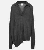 Джилиановый свитер из смесового шерстяного джерси Isabel Marant, серый