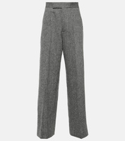 Приталенные прямые брюки из шерсти Vivienne Westwood, серый