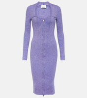 Платье миди zael из смесовой шерсти Isabel Marant, фиолетовый