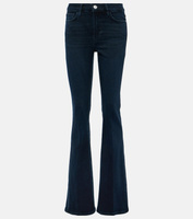 Расклешенные джинсы le с завышенной талией Frame, синий