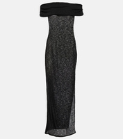 Платье макси ava с открытыми плечами Bananhot, черный