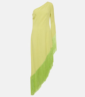 Платье миди aventador с бахромой Taller Marmo, зеленый