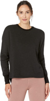 Пуловер с высоким и низким вырезом Hard Tail, черный