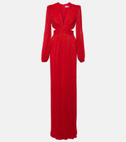 Плиссированное платье samantha с вырезами Rebecca Vallance, красный