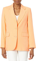 Пиджак на одной пуговице из матового твила DKNY, цвет Canteloupe