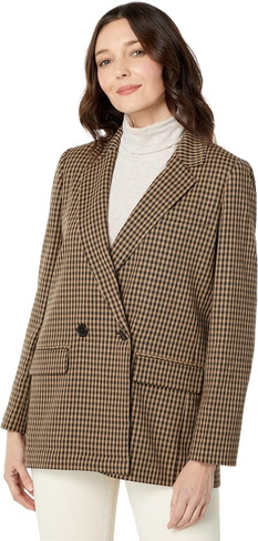 Двубортный пиджак Caldwell Kyran Mini Check Madewell, цвет Kyran Mini Check