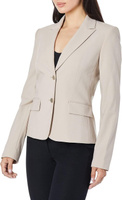 Женский пиджак Lux на двух пуговицах (миниатюрного, стандартного и большого размера) Calvin Klein, хаки