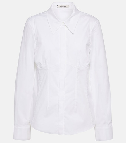 Рубашка из поплина power из смесового хлопка Dorothee Schumacher, белый