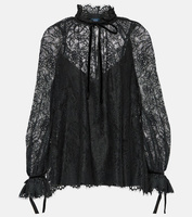 Кружевная блузка Polo Ralph Lauren, черный