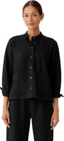 Куртка с воротником-стойкой Eileen Fisher, черный
