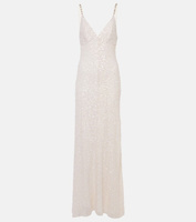 Свадебное шелковое платье nora с пайетками Jenny Packham, белый