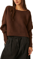 Великолепный пуловер Free People, цвет Chocolate Lava