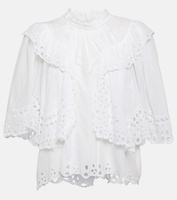 Хлопковая блузка katia с вышивкой Marant Etoile, белый