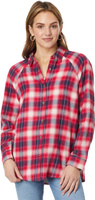 Рубашка Oversized Plaid Tunic Lucky Brand, цвет Red Clover Plaid