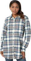 Рубашка Scotch Plaid Flannel Tunic L.L.Bean, цвет Indigo Tartan