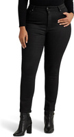 Джинсы Plus-Size Coated High-Rise Skinny Ankle Jeans in Black Wash LAUREN Ralph Lauren, цвет Black Wash