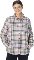 Фланелевая рубашка Petite на флисовой подкладке в клетку на кнопках спереди L.L.Bean, цвет Light Mauve