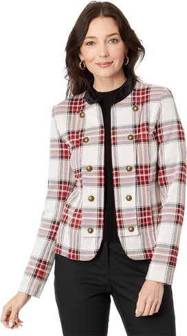 Куртка Tartan Band Jacket Tommy Hilfiger, цвет Cream Multi