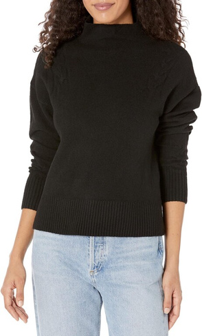 Свитер Cowl Cable Shoulder Long Sleeve Calvin Klein, черный