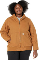 Куртка Plus Size WJ130 Washed Duck Active Jacket Carhartt, цвет Carhartt Brown