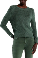 Игривый свитер с манжетами NIC+ZOE, цвет Green Mix