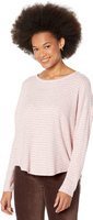 Джерси Cloud с длинными рукавами и круглым вырезом Lucky Brand, цвет Pink Stripe