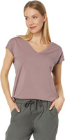 Мягкая футболка Beyond с короткими рукавами и V-образным вырезом L.L.Bean, цвет Smoky Mauve