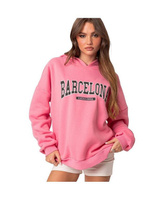 Женская толстовка оверсайз «Барселона» Edikted, розовый