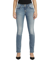 Женские прямые джинсы Suki со средней посадкой и пышным кроем Silver Jeans Co., цвет Indigo