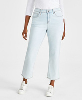 Женские джинсы-капри с пышной посадкой со средней посадкой Style & Co, цвет Sedona Wash