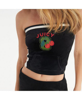 Женский топ без рукавов с карманом-кенгуру Juicy Couture, черный