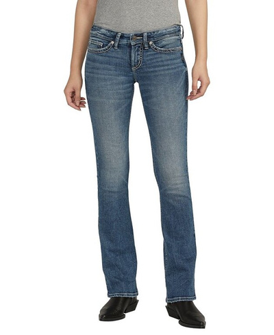 Женские узкие джинсы Bootcut с низкой посадкой Tuesday Silver Jeans Co., цвет Indigo