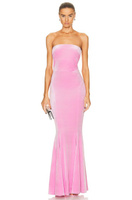 Платье Norma Kamali Strapless Fishtail Gown, цвет Candy Pink