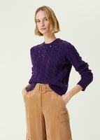 Пурпурный шерстяной свитер Network