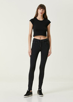 Черные женские джинсовые брюки fierce Dare London