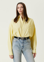 Желтая полосатая рубашка Balenciaga