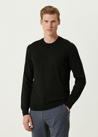 Черный шерстяной свитер Beymen