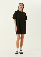 Черное мини-платье-футболка с логотипом Kenzo